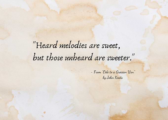 John Keats Quote Text Art