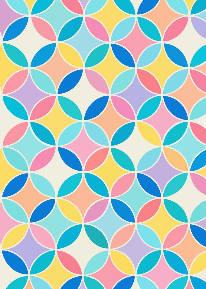 Shippo - Colorful Japanese Circle Pattern