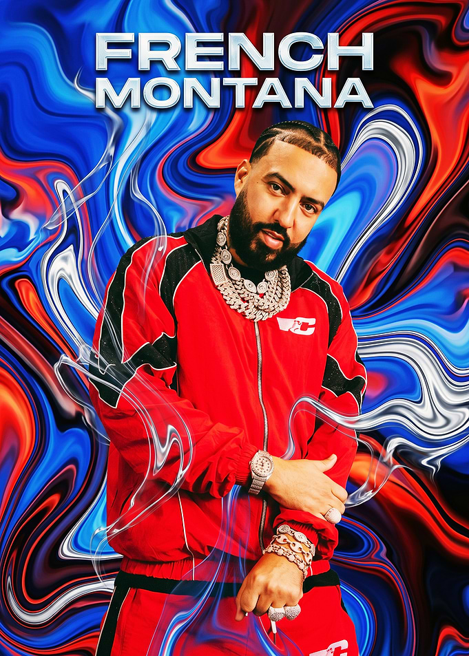 French Montana Portrait Poster