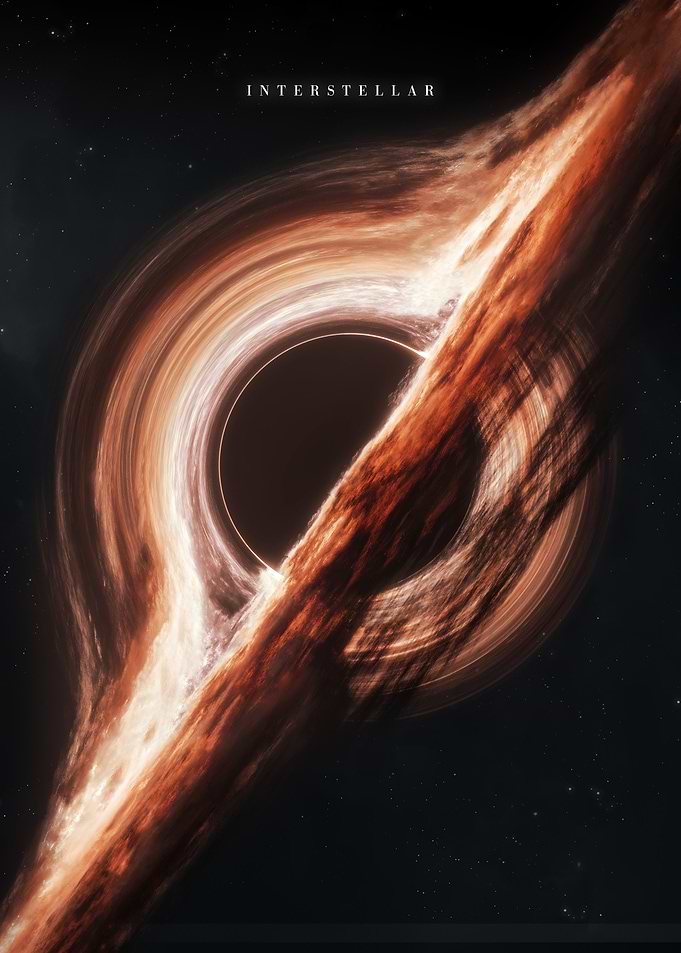 Interstellar Gargantua Black Hole Poster