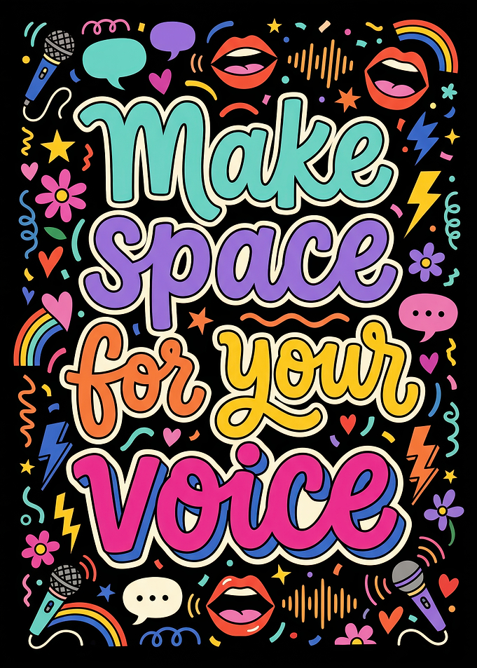 Make Space for Your Voice Poster