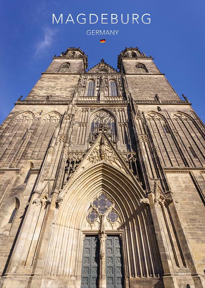 Magdeburg Cathedral Germany Travel Poster