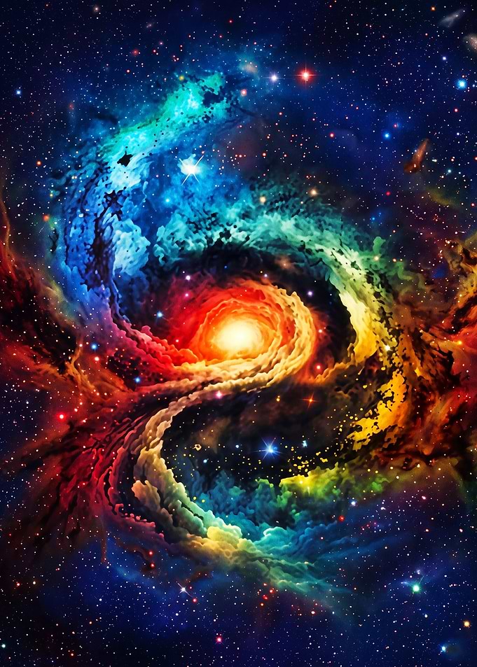 Space Galaxy Nebula Vibrant Cosmic