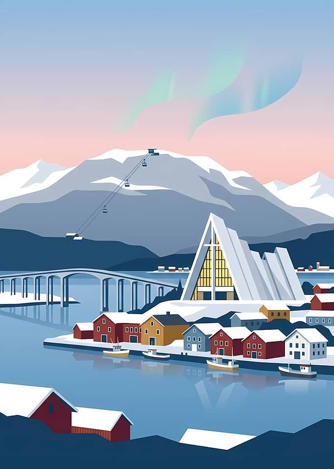 Arctic Cathedral in Tromsø Norway