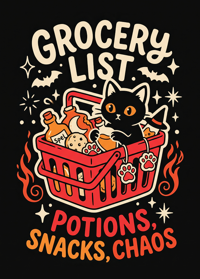 Grocery List Potions Snacks Chaos