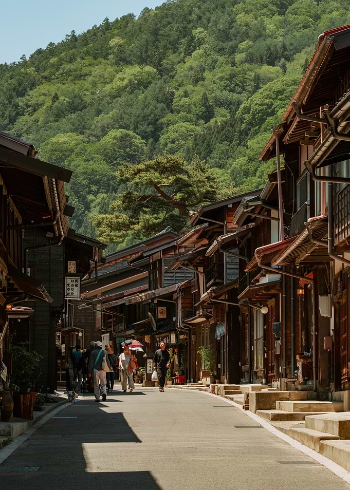 Traditional Japanese Post Town Narai-juku