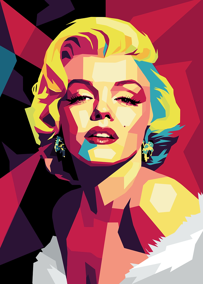 Marilyn Monroe WPAP Pop Art Portrait