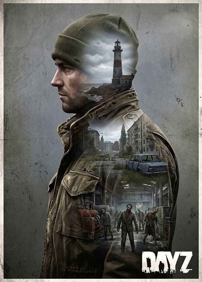 DayZ Game Poster Double Exposure