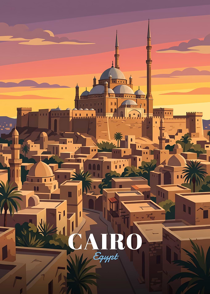 Cairo Egypt Travel Poster