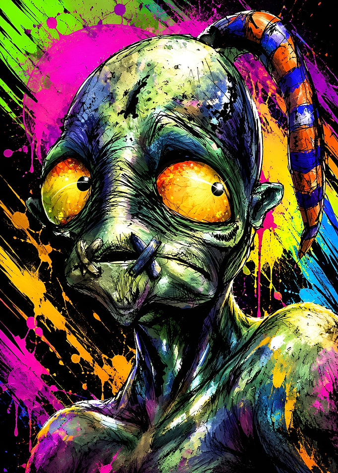 Abe Sapien Hellboy Pop Art Portrait