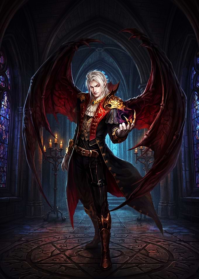Vampire Lord in Gothic Cathedral
