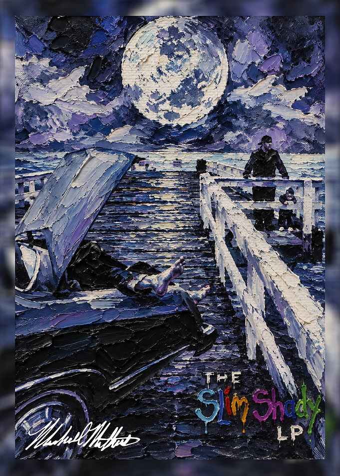 The Slim Shady LP Oil Painting