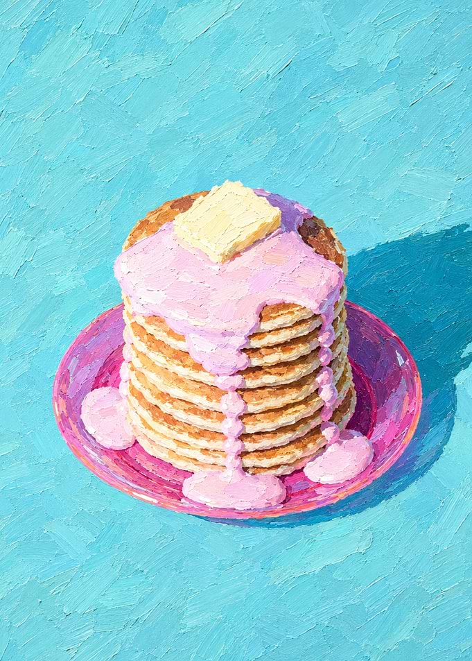 Impressionist Stack of Pancakes