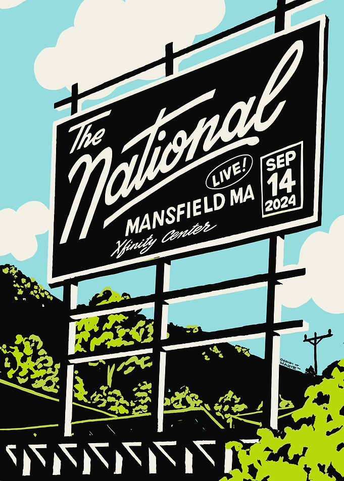 The National Concert Billboard Poster
