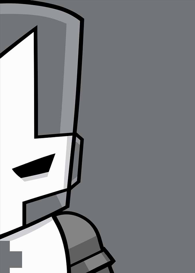 Castle Crashers Gray Knight Portrait