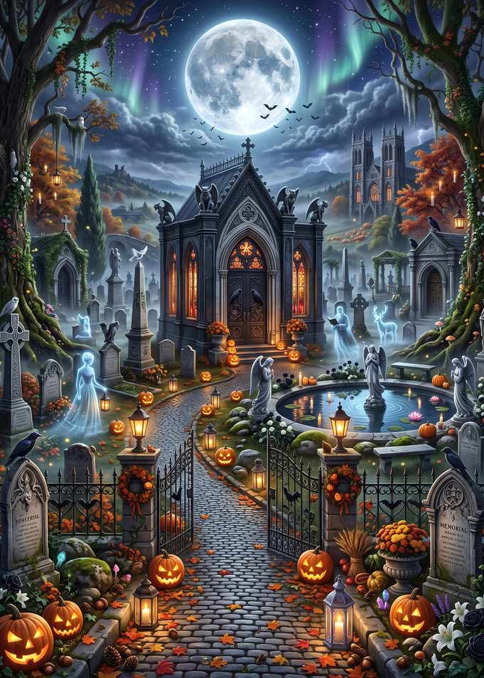 Enchanted Halloween Cemetery