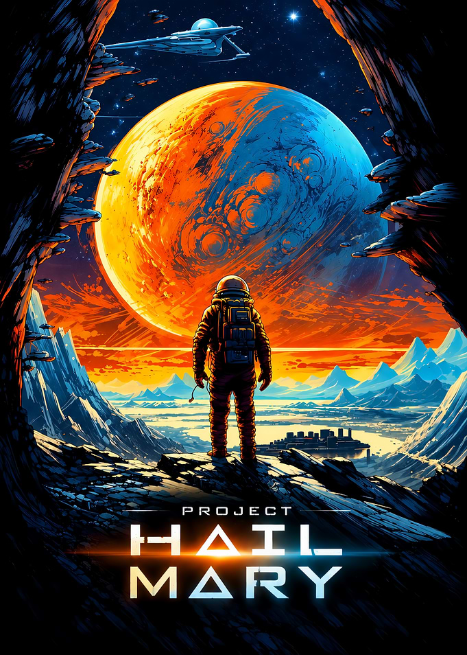 Project Hail Mary Space Poster