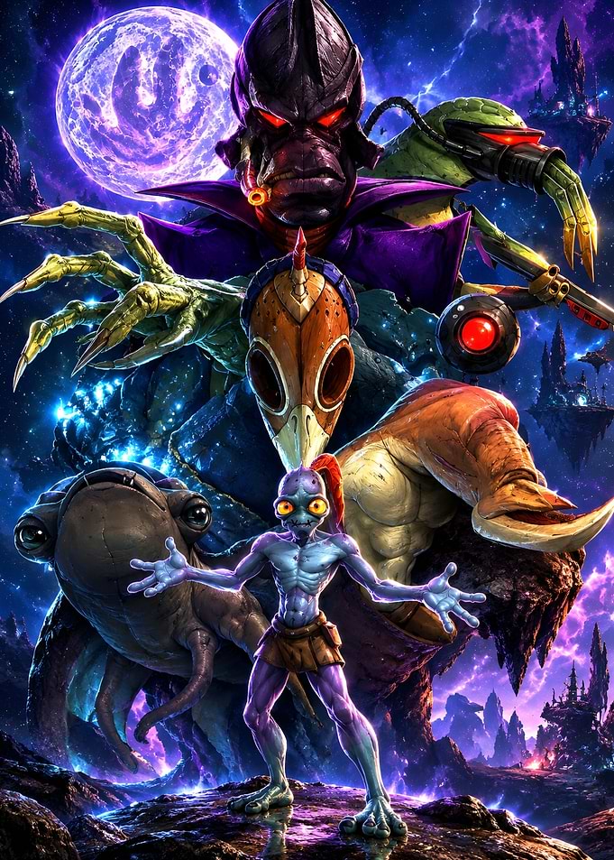 Oddworld Soulstorm Character Poster