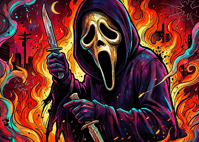 Ghostface Horror Movie Fan Art