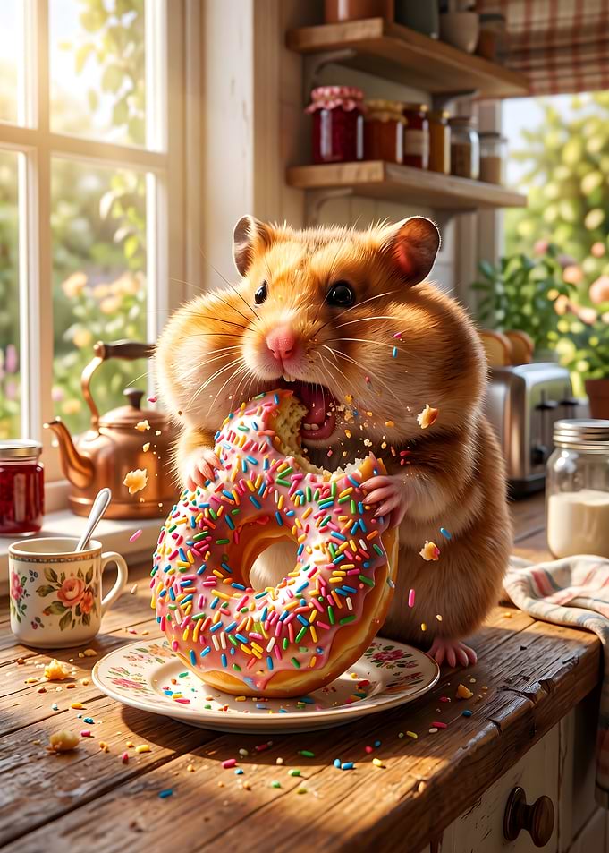 The Glazed Hamster Feast