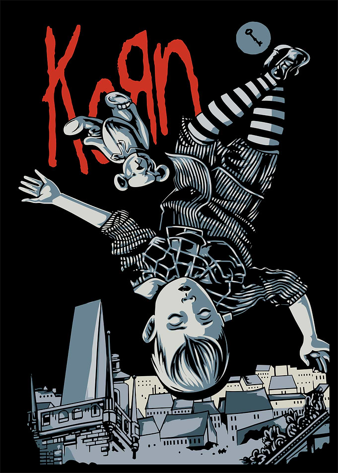 Korn Band Logo and Falling Boy