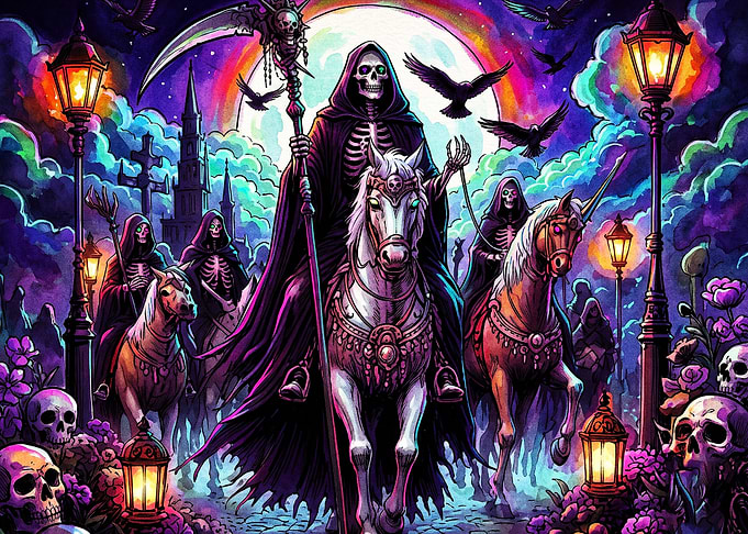 Grim Reaper Horsemen Fantasy Art