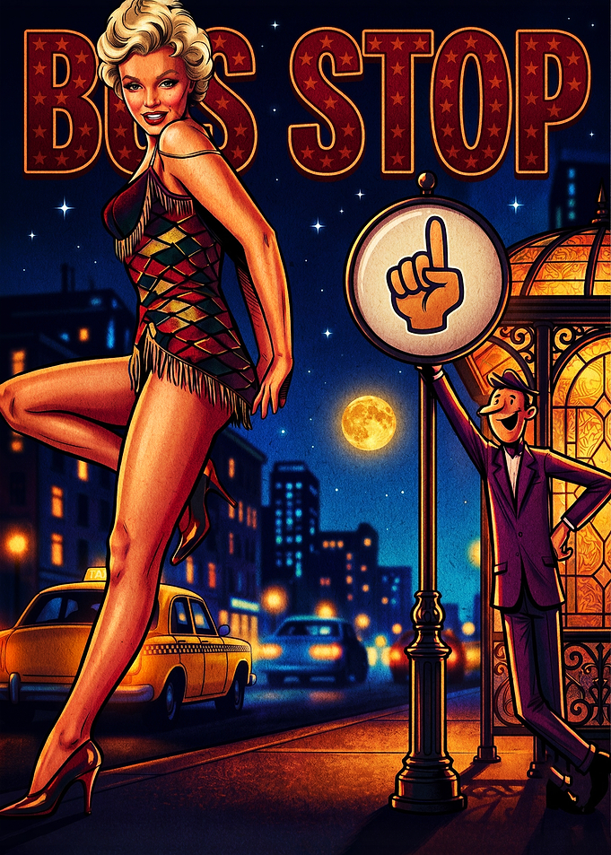 Marilyn Monroe Bus Stop Poster