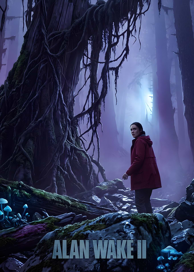 Alan Wake II Forest Poster