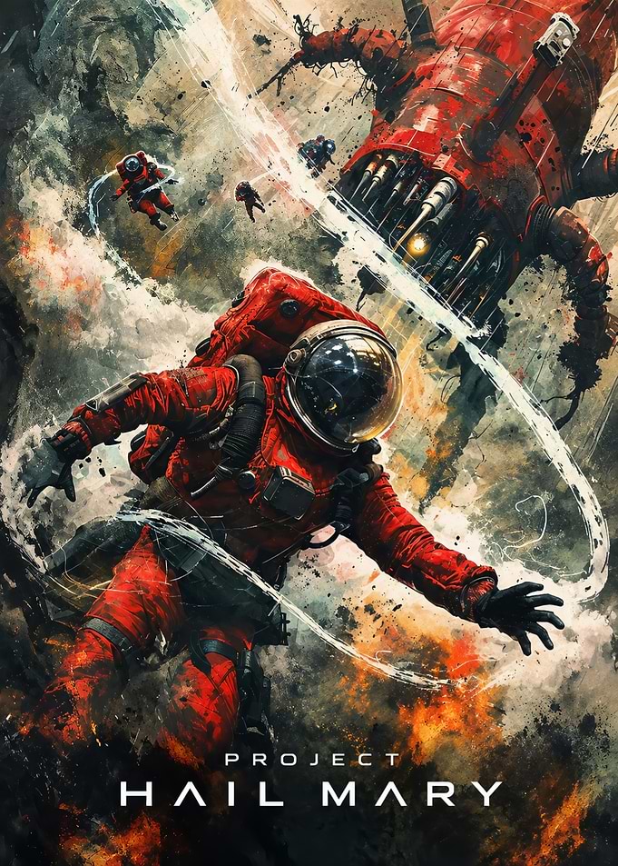Project Hail Mary Space Poster