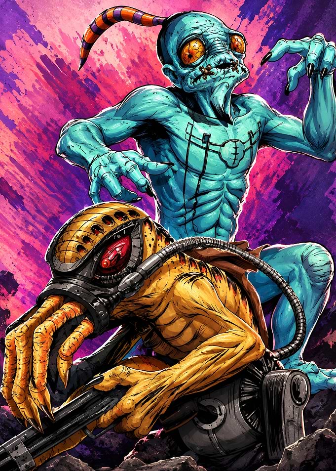 Oddworld Abe and Munch Duo