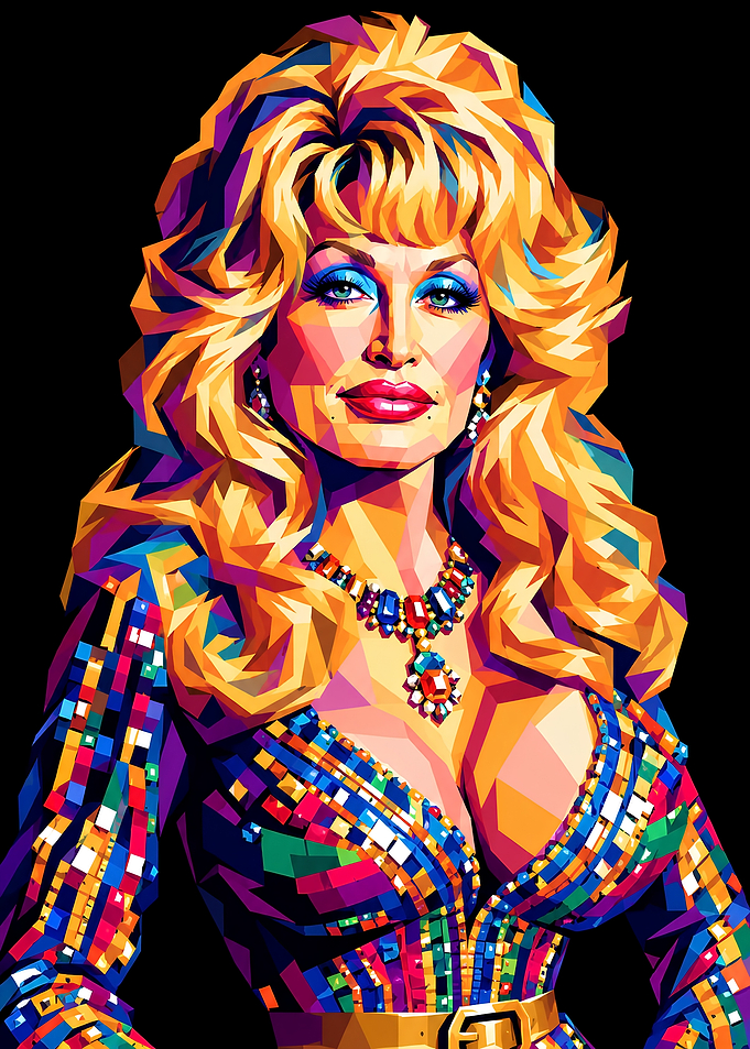 Dolly Parton Pop Art Portrait