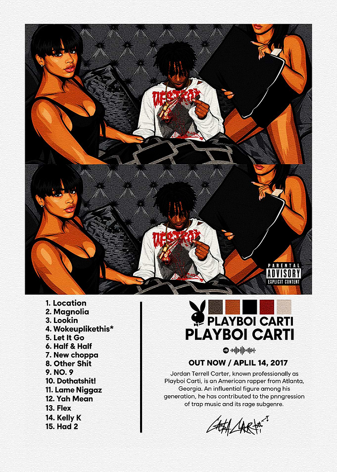 Playboi Carti Self-Titled Album Poster