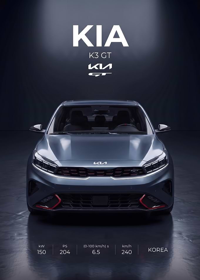 Kia K3 GT Promotional Poster