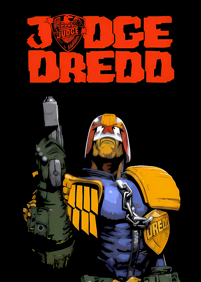 Judge Dredd Comic Book Art