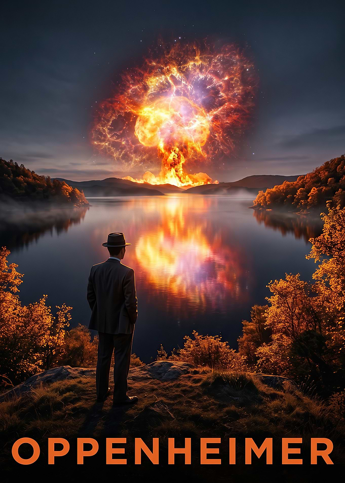 Oppenheimer Cinematic Explosion Poster