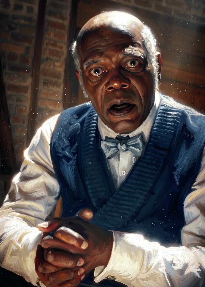 Samuel L. Jackson Portrait Painting