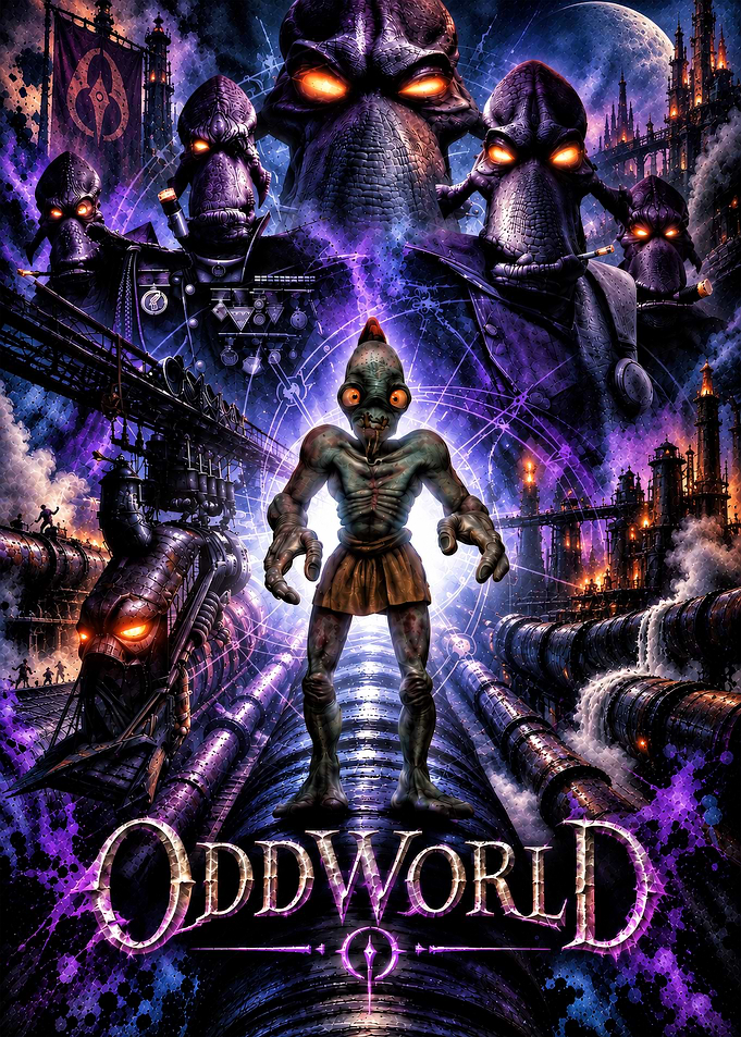 Oddworld Abe's Oddysee Game Poster