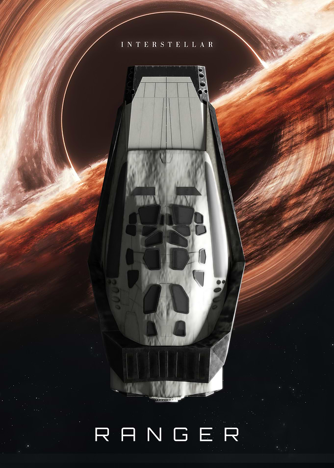 Interstellar Ranger Spaceship Poster