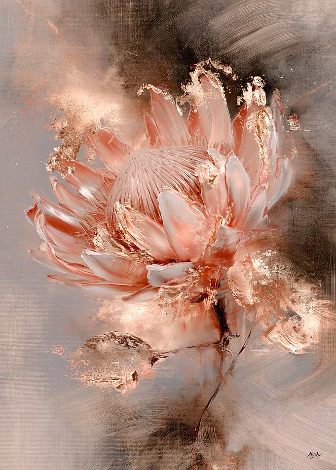 King Protea in Smoky Pearl