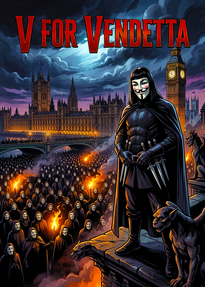 V for Vendetta Movie Poster Art