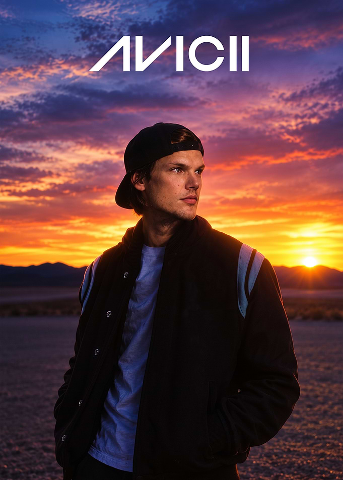 Avicii Art Portrait