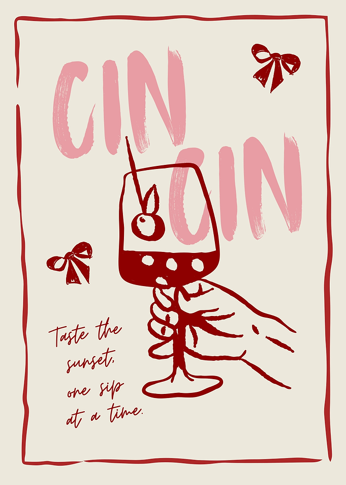 Cin Cin Cocktail Poster