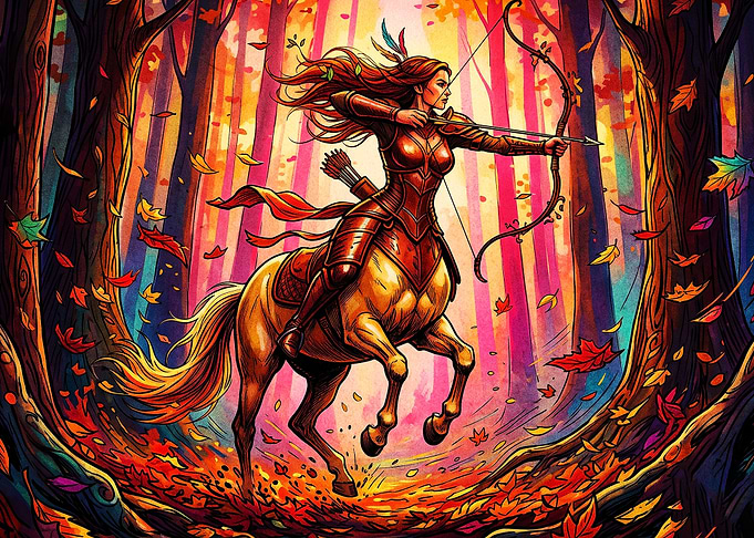 Centaur Archer Forest Fantasy Art