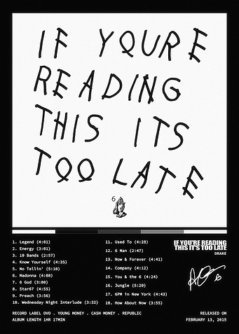 Drake If You're Reading This Album Cover