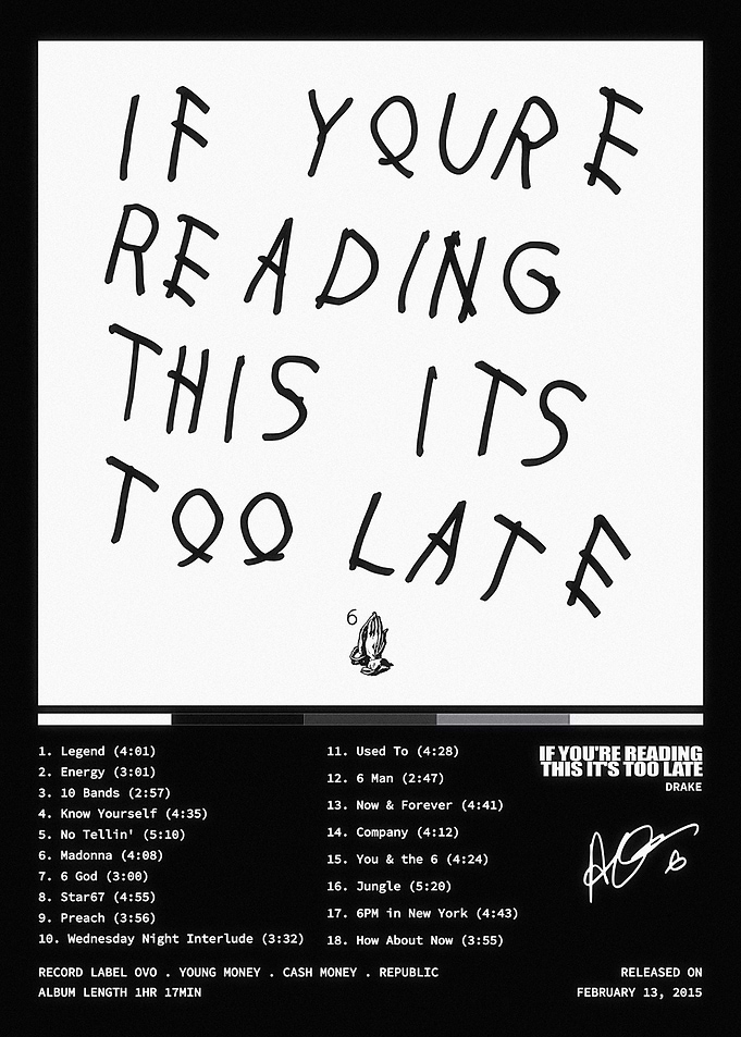 Drake If You're Reading This Album Cover