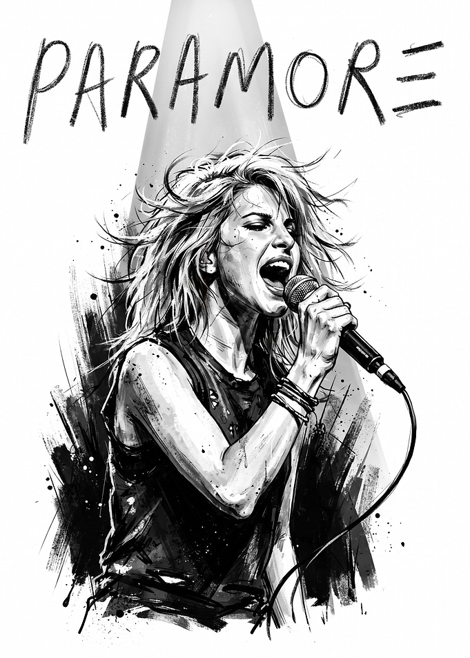 Paramore Hayley Williams Sketch Art