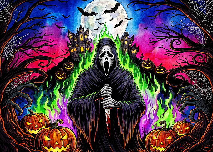 Ghostface Halloween Horror Art