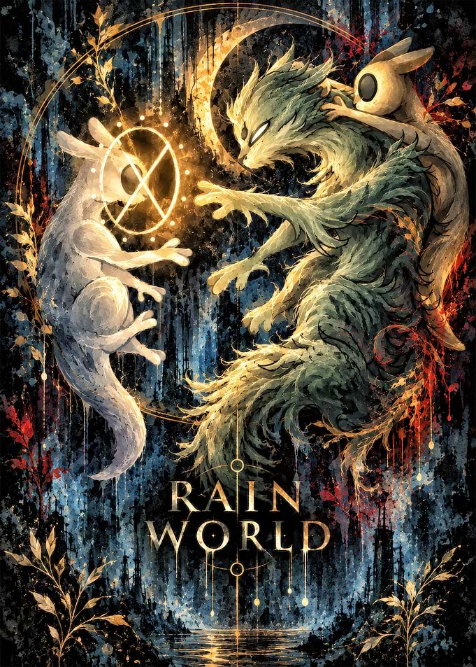 Rain World Game Poster Art