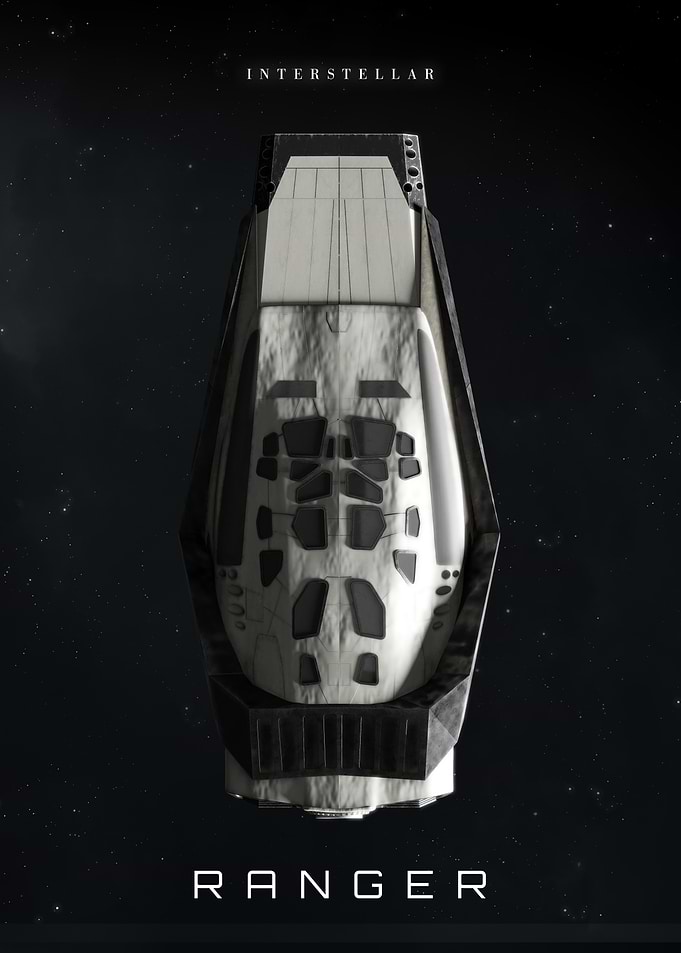 Interstellar Ranger Spaceship Poster