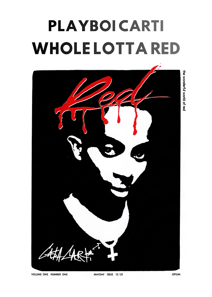 Playboi Carti Whole Lotta Red Poster